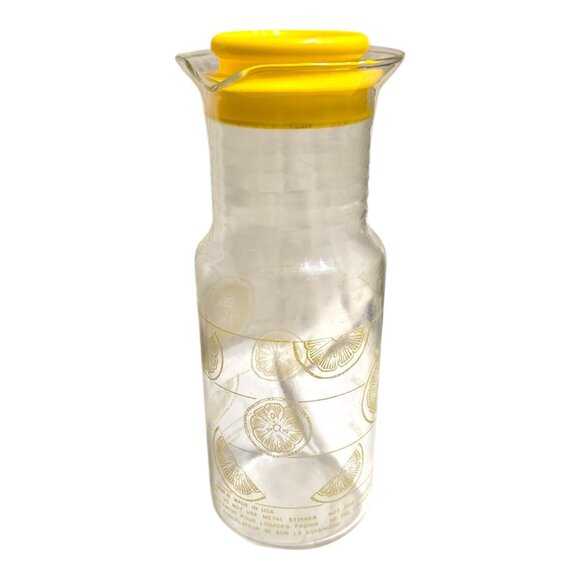 Vintage Pyrex Lemonade Pitcher #7014 1.5 QT Lemon Slices - Picture 5 of 7